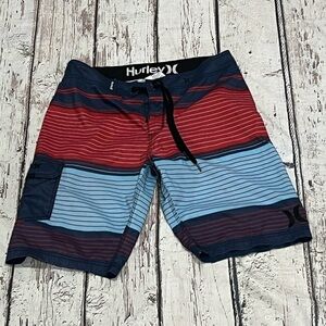 Hurley Multi Color Men's Board Shorts Swim Trunks